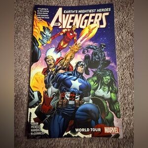 Marvel Avengers Comic Cover — Blue, Red, Green, Purple
